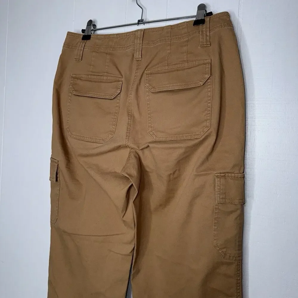 Talbots Women’s Chino Cargo Pants Khaki Tan Size 4